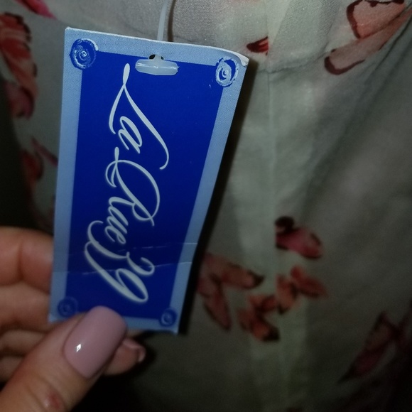 ✅SUMMER DRESS NWT sz 6 La Rue 39 100% silk fully lined bitterfly empire waist - Picture 7 of 14